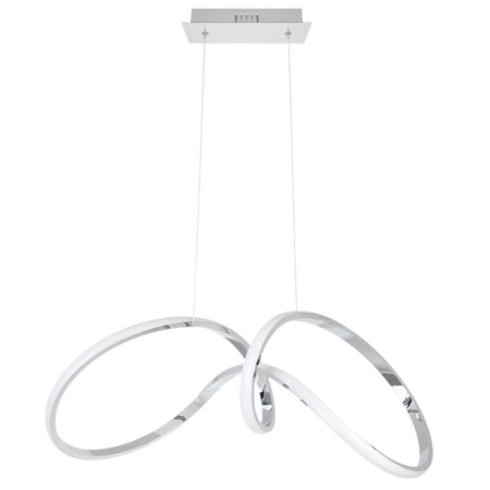 Lampa Wisząca Sufitowa TESORO Chrom 48W LED Milagro