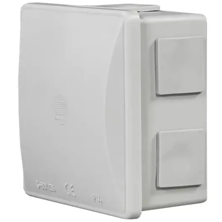 Puszka Natynkowa Hermetyczna z Pokrywą Klik 6 Dławików IP44 PAWBOL