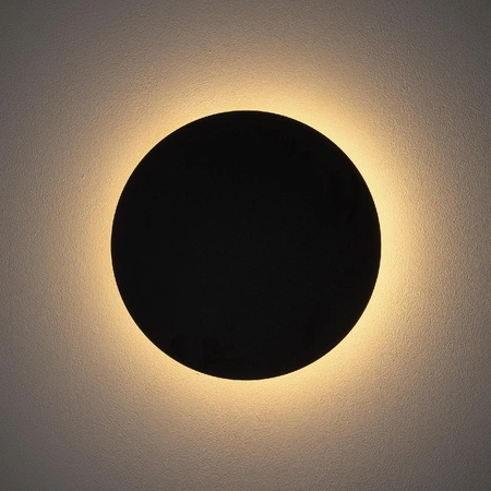 Kinkiet Ścienny Lampa Natynkowa LED 10W 130lm 3000K Ciepła Czarna RING LED M 7635 Nowodvorski