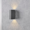 Kinkiet Elewacyjny LED Grafitowy Góra/Dół 2x2,5W 4000K Neutralna ORLEAN GOLDLUX (Polux)
