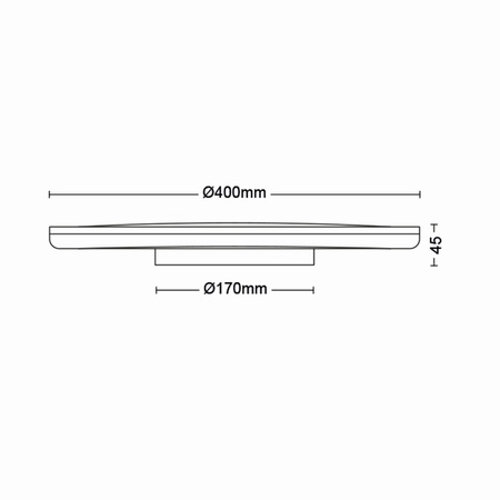 Lampa Sufitowa Plafon LED 22W 2300lm 2700K SceneSwitch Czarna Ozziet Philips