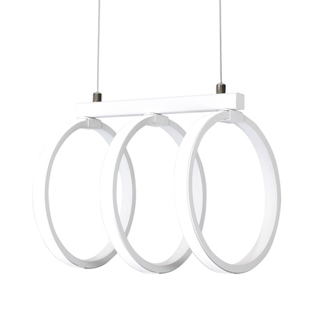 Lampa wisząca sufitowa LED flint 34W 3000K biała GOLDLUX (Polux)