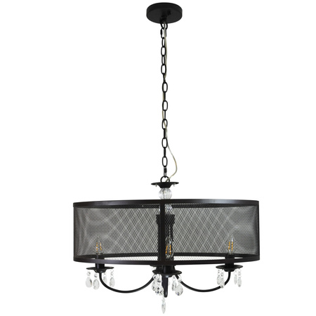 Lampa wisząca sufitowa żyrandol BRESSO 4xE14 GOLDLUX (Polux) elipsa