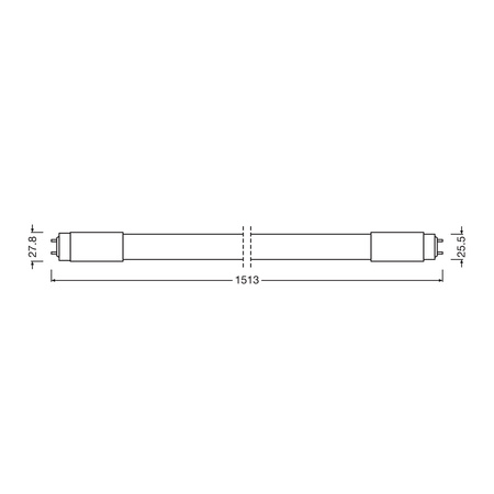 Świetlówka LED G13 T8 24W = 58W 2550lm 3000K Ciepła 190° 150cm LED TUBE UNIVERSAL Osram