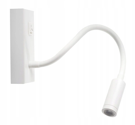 Lampa Ścienna LED Elastyczny Kinkiet do Czytania 3,3W 3000K Biała TONIL II KANLUX