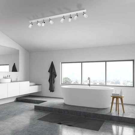 Lampa sufitowa JOKER biała 8xGU10 MILAGRO Metal styl nowoczesny