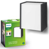 Kinkiet Ogrodowy Lampa Elewacyjna Zewnętrzna LED 3W 270lm 2700K IP44 Czarna Macaw Philips