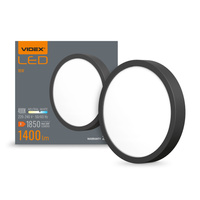 Plafon LED Lampa Sufitowa Natynkowa 15W 1850lm 4000K Neutralna Czarna Videx