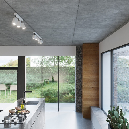 Lampa Ścienna Oprawa Natynkowa GU10 SPOT TUBA Reflektor Ruchoma Kwadratowa Biała Nowoczesna Merida Sollux