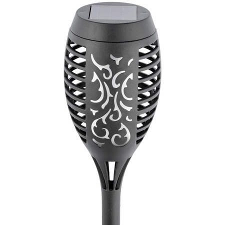 Lampa ogrodowa solarna DUŻA POCHODNIA LED efekt płomienia 1700K