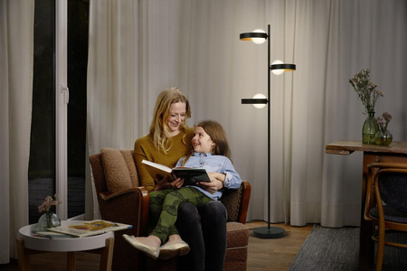 Lampa Podłogowa Dekoracyjnna Stojąca Oprawa Oświetleniowa 3xG9 Wolnostojąca Czarna LEDVANCE