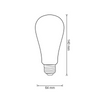 Żarówka LED E27 ST64 7,5W = 75W 1055lm 3000K Ciepła 360° Filament GOLDLUX (Polux)