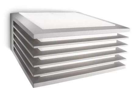 Kinkiet Ogrodowy Lampa Elewacyjna Zewnętrzna E27 IP44 Szara Shades Philips