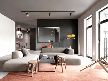 Reflektor Szynowy GU10 GOLDI Czarno-złoty do Szynoprzewodów Jednofazowych