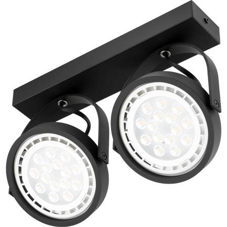 Lampa sufitowa Kinkiet LEON 2x ES111 Ruchomy czarny