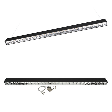 Lampa LED Oprawa Liniowa Sufitowa 30W 3300lm CCT Czarna Koline Kobi
