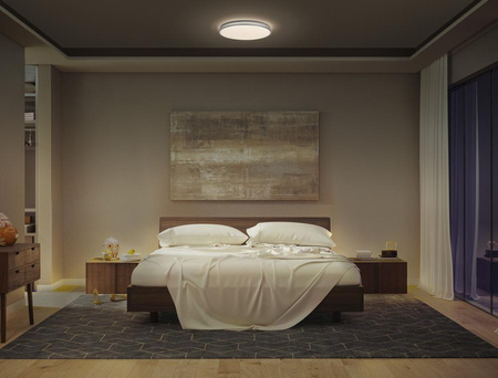 Plafon LED Lampa Sufitowa Natynkowa 16W 1100lm 3000K Ciepła Srebrny 29cm Orbis Ledvance