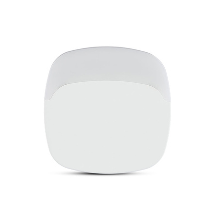 Lampka orientacyjna Lampka nocna LED 0.45W 3000K Z czujnikiem zmierzchu Kwadratowa Biała Samsung Chip VT-82 V-TAC