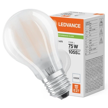 Żarówka LED A60 E27 7.5W = 75W 1055lm 4000K Neutralna Biała FILAMENT LEDVANCE