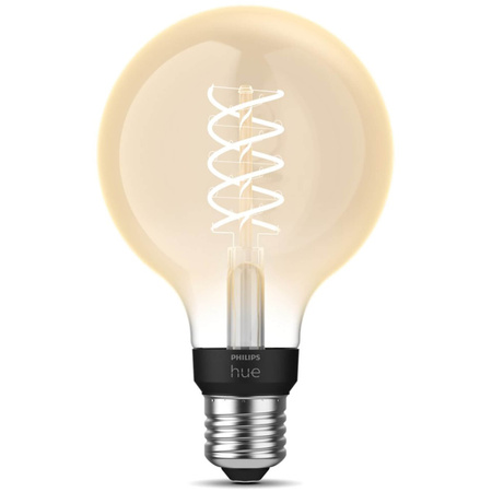 Żarówka LED Globe E27 G95 7,2W 2100K Ciepła Filament PHILIPS HUE White Bluetooth Zigbee