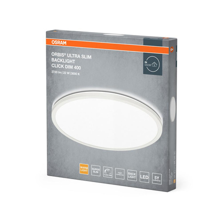 Plafon LED Lampa Sufitowa Natynkowa 22W 1850lm 3000K Ciepła 110° Ściemnialna Orbis Ultra Slim Osram
