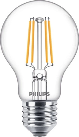 Zestaw 6x Żarówka LED E27 A60 4.3W = 40W 470lm 2700K Ciepła Filament PHILIPS