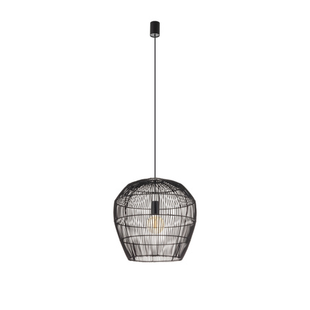 Lampa Sufitowa Wisząca E27 Czarna Skandynawska HAITI S 11166 Nowodvorski