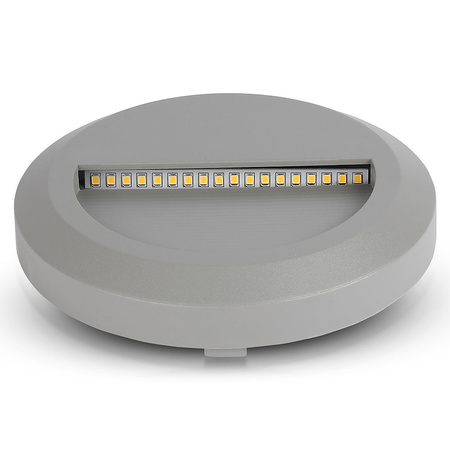 Oprawa Schodowa LED 2W 4000K Okrągła Szara Steplight VT-1142 V-TAC