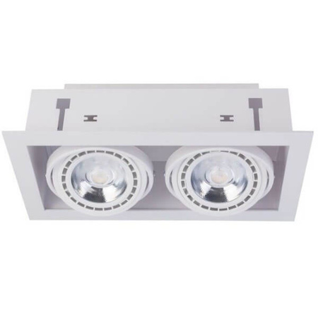 Lampa Sufitowa DOWNLIGHT II 9574 Nowodvorski Biała 2xGU10 Wpuszczana Spot Nowoczesna