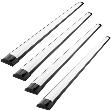 4x Lampa LED Panel Oprawa Natynkowa Belka Czarna 120cm 36W 4000K Neutralna Barwa