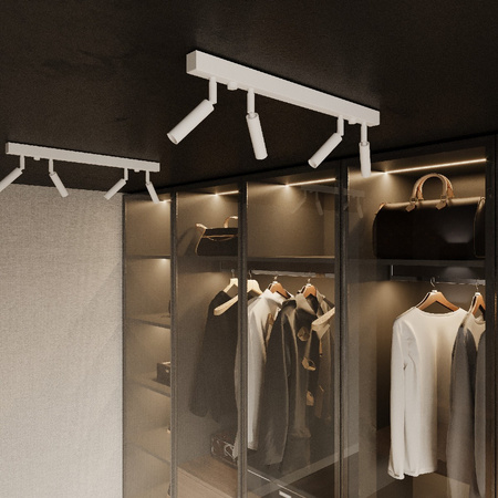 Lampa Sufitowa Oprawa Natynkowa SPOT TUBA Reflektor 6x G9 Tubularna Biała Nowoczesna Eyetech Sollux