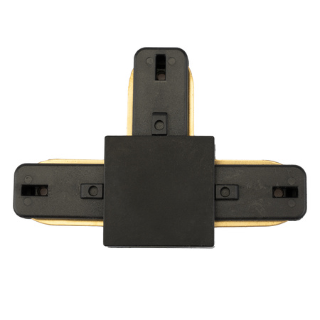 Łącznik Potrójny TRÓJNIK Czarny do Listew Szynowych Jednofazowych Szynoprzewodów LUMILED