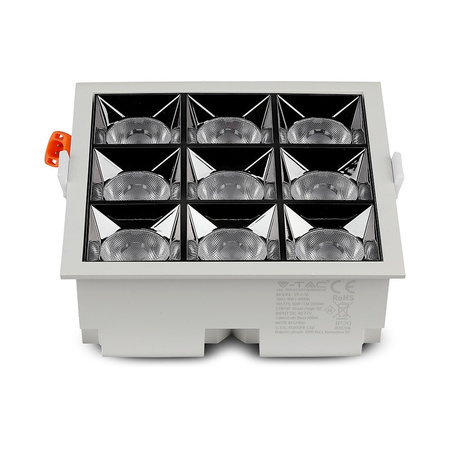 Oprawa LED Podtynkowa 36W 2700K SMD SAMSUNG CHIP Kwadratowa VT-2-36 V-TAC