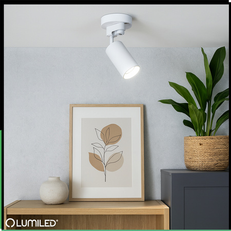 ZESTAW LUMILED SZYNA HUMA BIAŁY + REFLEKTOR SZYNOWY SAGI BIAŁY