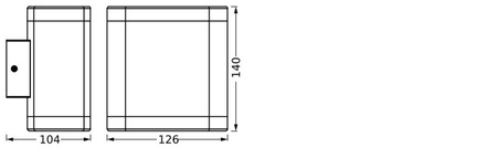 Lampa Ogrodowa Zewnętrzna Kinkiet Elewacyjny LED 9W 700lm 3000K IP44 Szary Endura Ledvance