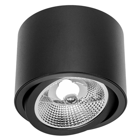 Oprawa Natynkowa Halogenowa Tuba Reflektor Spot GU10 Okrągła Ruchoma Czarna Masterled