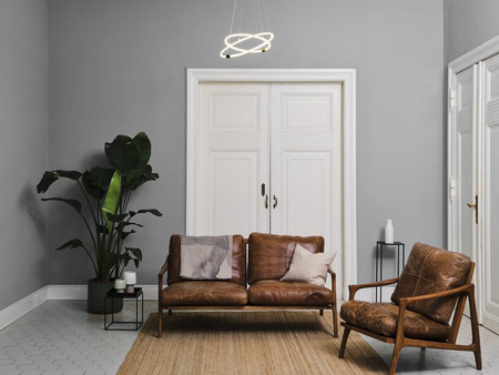 Lampa Sufitowa Wisząca Dekoracyjna LED 21W 2400lm 3000K Ciepła Ściemnialna Szary Decor Ledvance