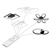 Lampa Sufitowa Żyrandol LED Galax 40W czarny + Pilot
