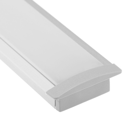 Zaślepka do profilu KM39K-S szara tworzywo sztuczne