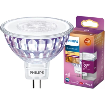 Żarówka LED GU5.3 Reflektor MR16 5W = 35W 400lm 2200-2700K Ciepła CRI90 36° 12V Ściemnialna WarmGlow Philips