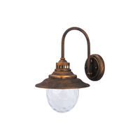 Lampa Ogrodowa Zewnętrzna Kinkiet Elewacyjny LED E27 IP43 Złoty Vintage Barcelona Rabalux