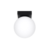 Lampa Sufitowa Plafon G9 Kula Kulista Czarna Nowoczesna Yoli Sollux