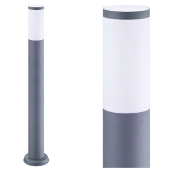 Lampa Ogrodowa LED Słupek E27 OSLO TUBA GOLDLUX (Polux) WYSOKA SZARY 100cm