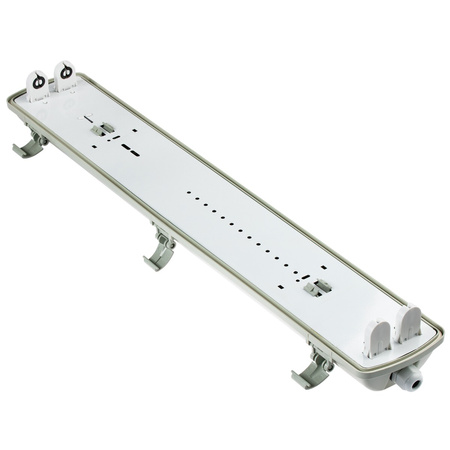 Oprawa Hermetyczna Pyłoszczelna 60cm 2xT8 G13 IP65 + Świetlówki LED 9W 6500K Lumiled