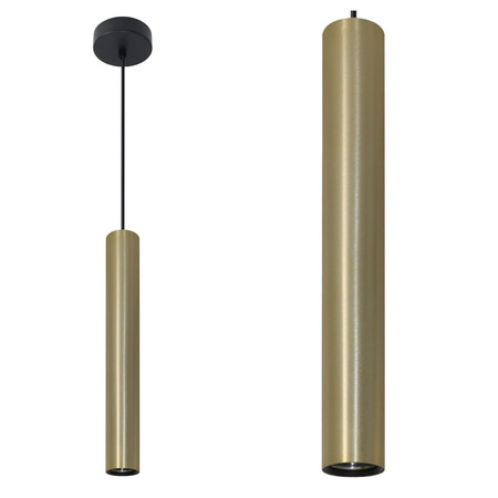 Lampa Sufitowa Wisząca Zwis GU10 Złota LUNGOMARE Sanico Goldlux