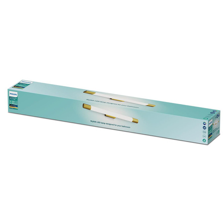 Lampa nad Lustro LED 10W 1500lm 2700K 60cm IP44 Miedziany Rover Philips