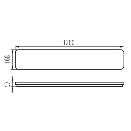 Oprawa Liniowa Lampa Sufitowa LED 45W 120cm 5000lm CCT 140° IK08 Prostokątna Natynkowa Biała LINCEA KANLUX