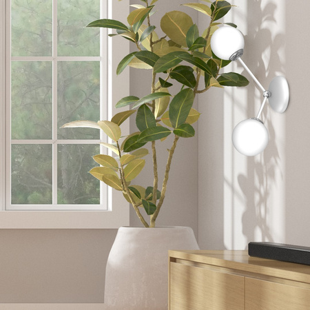 Lampa Ścienna Kinkiet JOY Biała 2xE14 Milagro