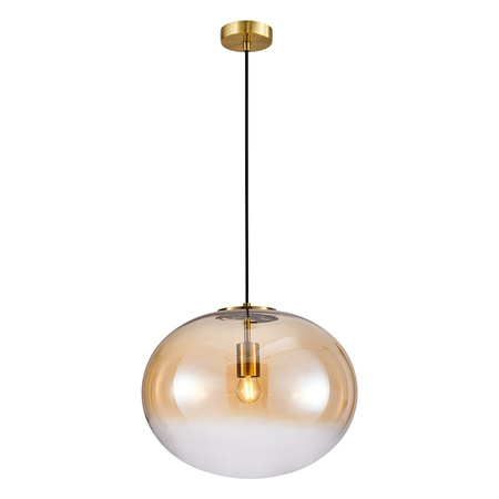 Lampa Wisząca Sufitowa CAMPANIA 1xE27 Złota Milagro