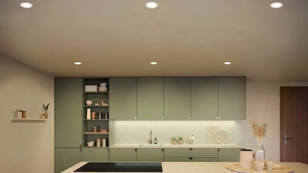 Panel LED Oprawa Podtynkowa Wpuszczana 12W 1500lm IP44 White and Color Ambiance RGB + TW Biała Inteligentna SMART Zigbee Bluetooth Slim Downlights Philips HUE